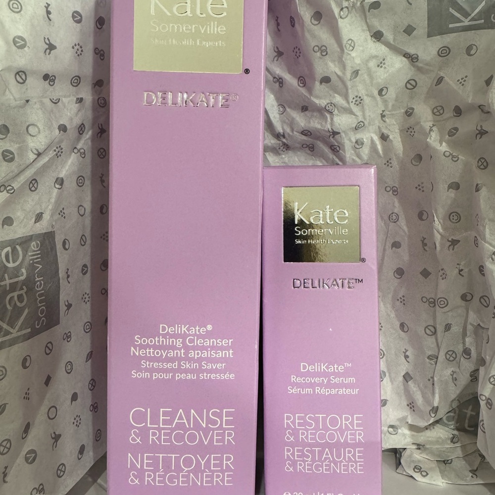 Kate Somerville DeliKate Soothing Cleanser and Recovery Serum Set